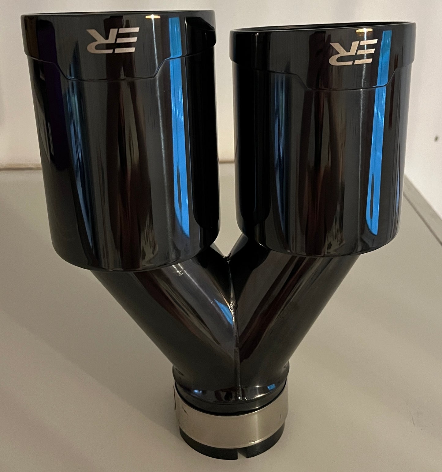 Dual Exhaust Tips new models Black Chrome Stainless Universal car Exhaust Muffler tailpipe