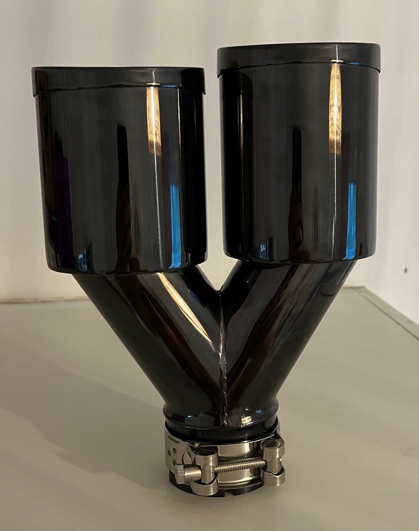 Dual Exhaust Tips new models Black Chrome Stainless Universal car Exhaust Muffler tailpipe
