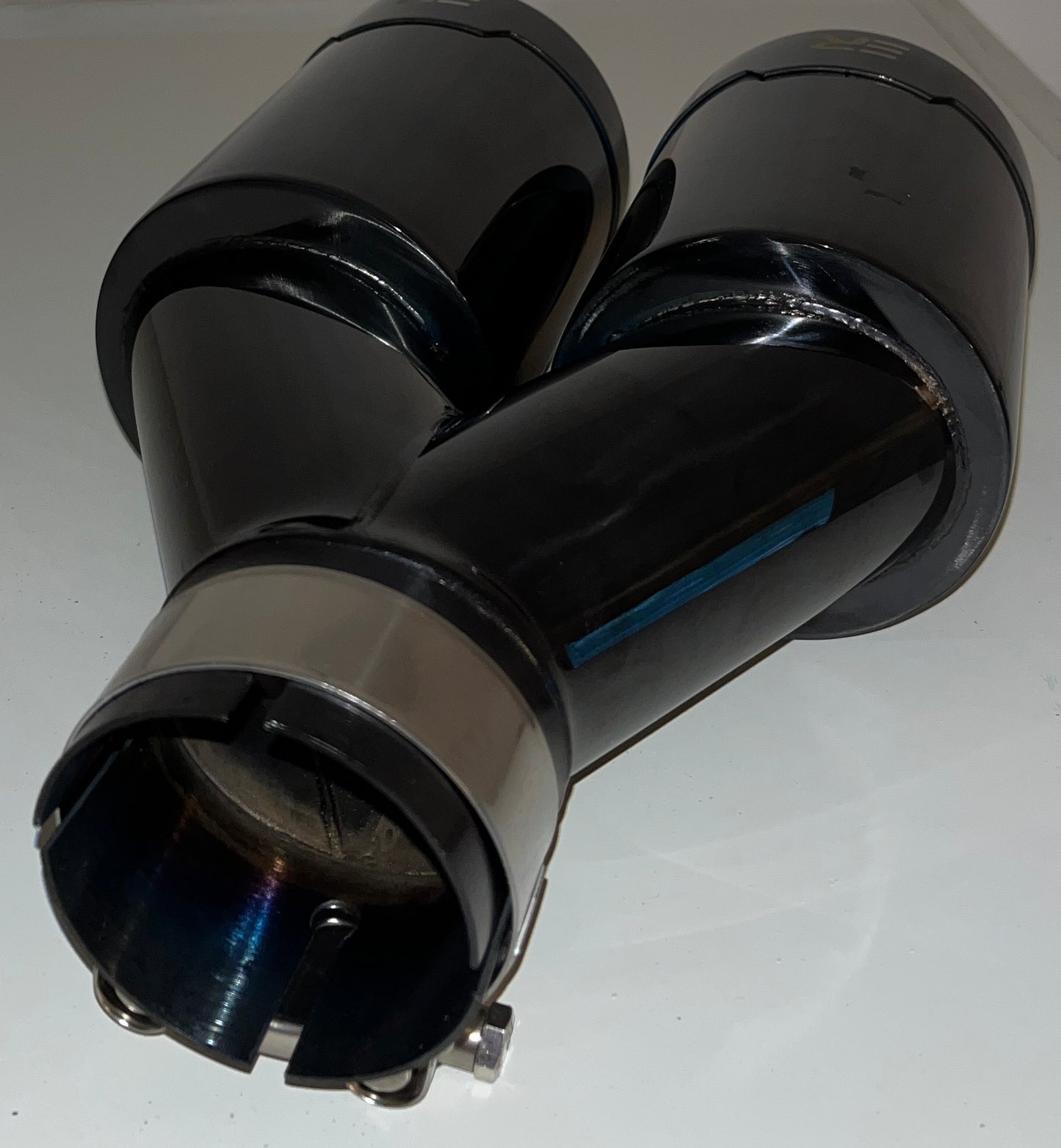 Dual Exhaust Tips new models Black Chrome Stainless Universal car Exhaust Muffler tailpipe
