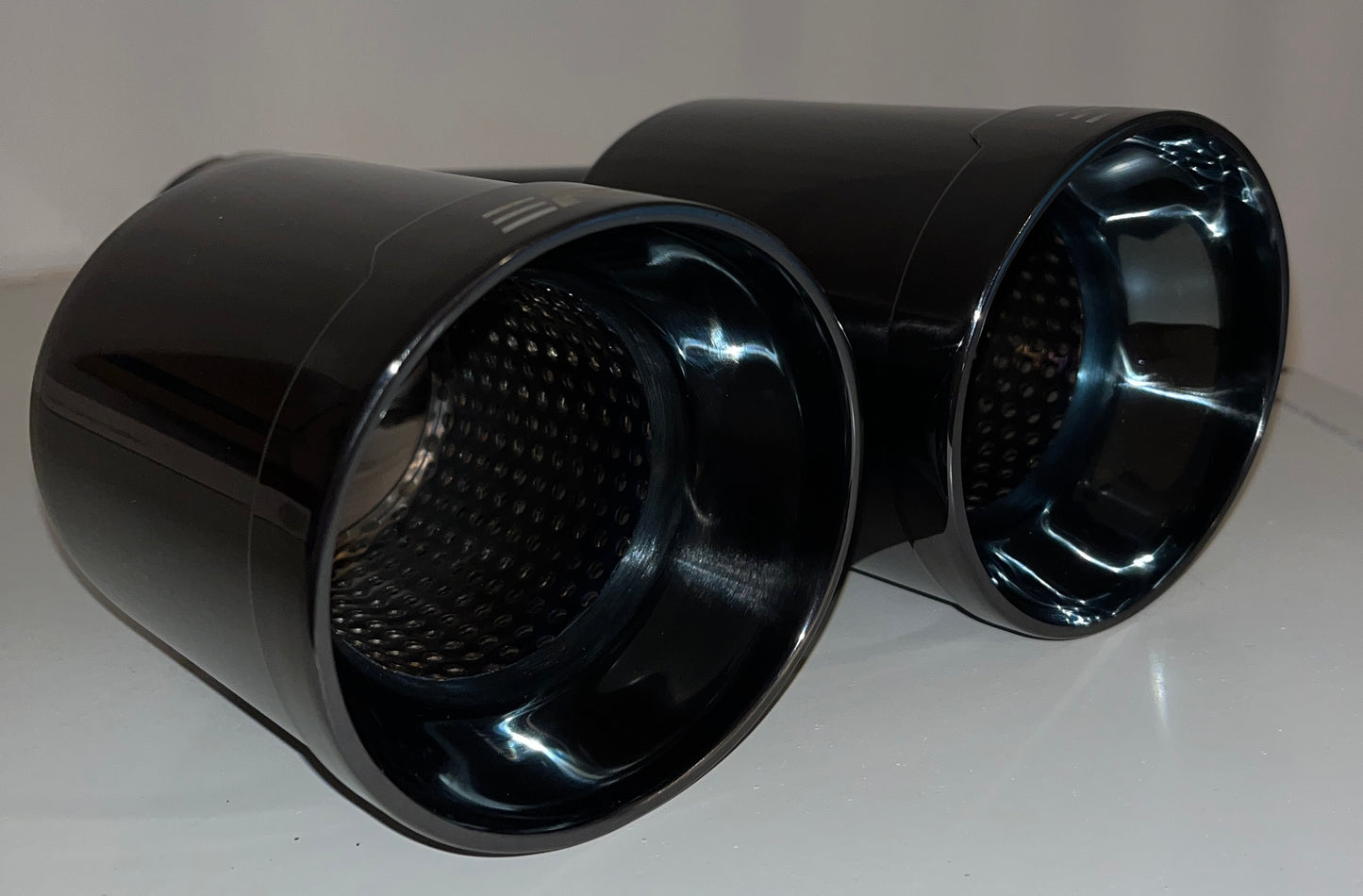 Dual Exhaust Tips new models Black Chrome Stainless Universal car Exhaust Muffler tailpipe