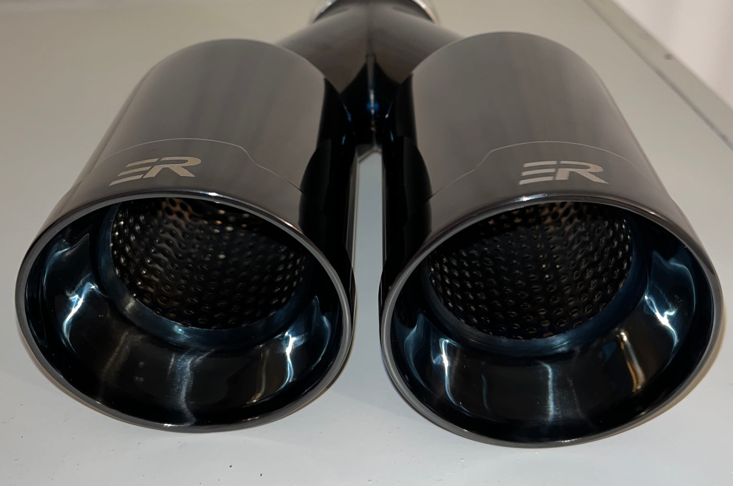 Dual Exhaust Tips new models Black Chrome Stainless  Universal car Exhaust Muffler tailpipe