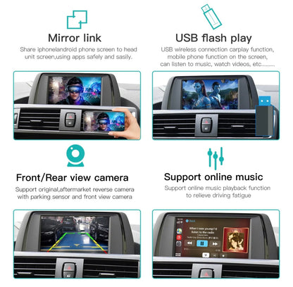 Wireless CarPlay Android Auto Decoding Box For BMW Series F30 F31 F20 F21 F10 F01 X5 E70 X6 E71 X3 F25 F48 E84 CIC NBT 