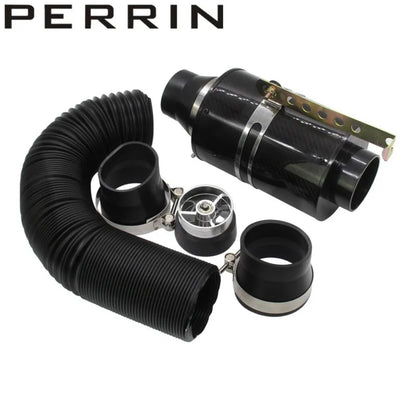 MS Universal Racing Carbon Fiber Cold Feed Induction Kit Carbon Fiber Air Intake Kit Air Filter Box with Fan